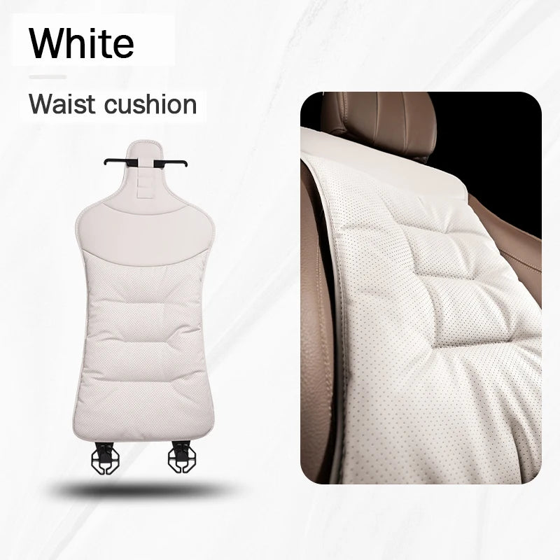 Universal Car Seat Cover – Leather Waist Cushion & Seat Protection Pad for All Seasons