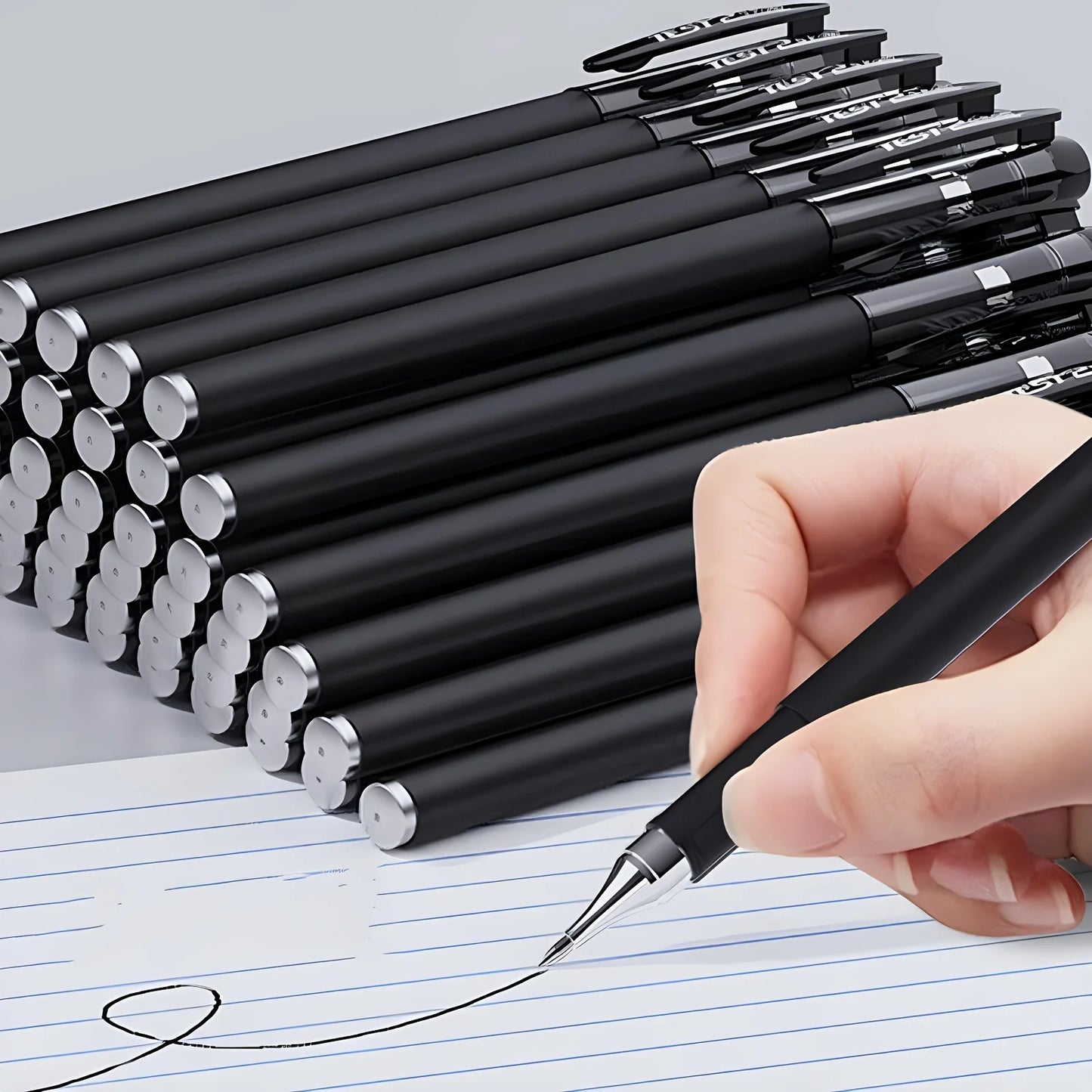 5/10/20pcs Quick-Drying Gel Pens, 0.5mm Fine Tip, Black Ink - Ideal Choice for Office and School clea For school office use only