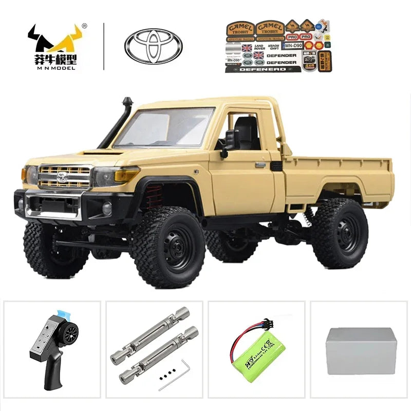 The New MN MN82s MN82 Genuine Toyota LC79 Pickup Remote Control Mode Four-wheel Drive Off-road Mountain Bike Toy Christmas Gift