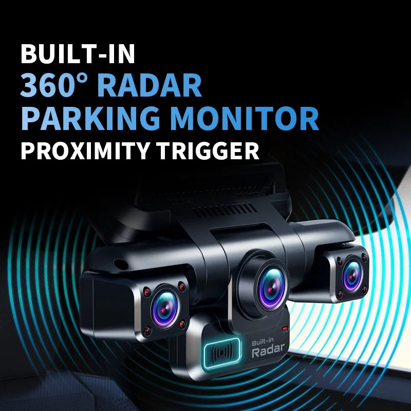 XUOIB 4CH GPS Dash Cam i9pro-wb with 4K & 24H Parking Monitor