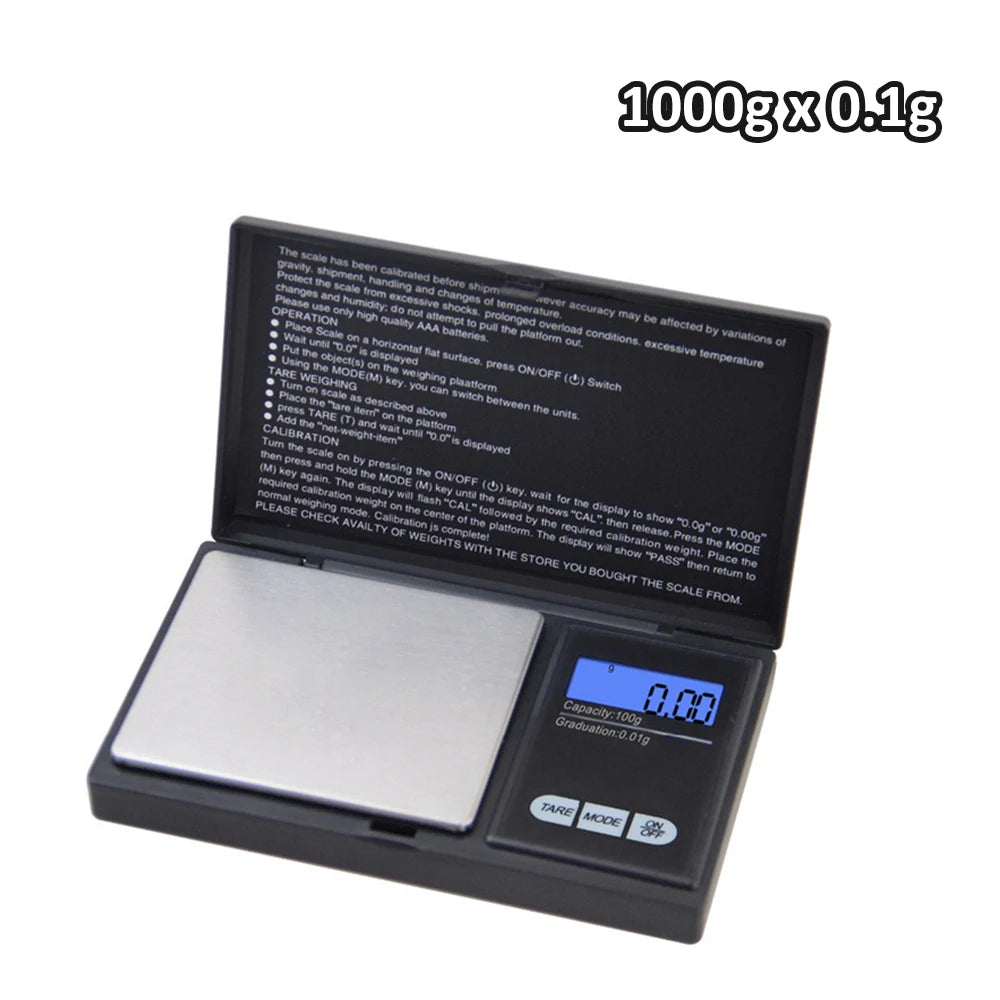 Mini Digital Pocket Scale High Precision Stainless Steel 0.01g Portable Jewelry Gold Gram Weight Balance Electronic Tool