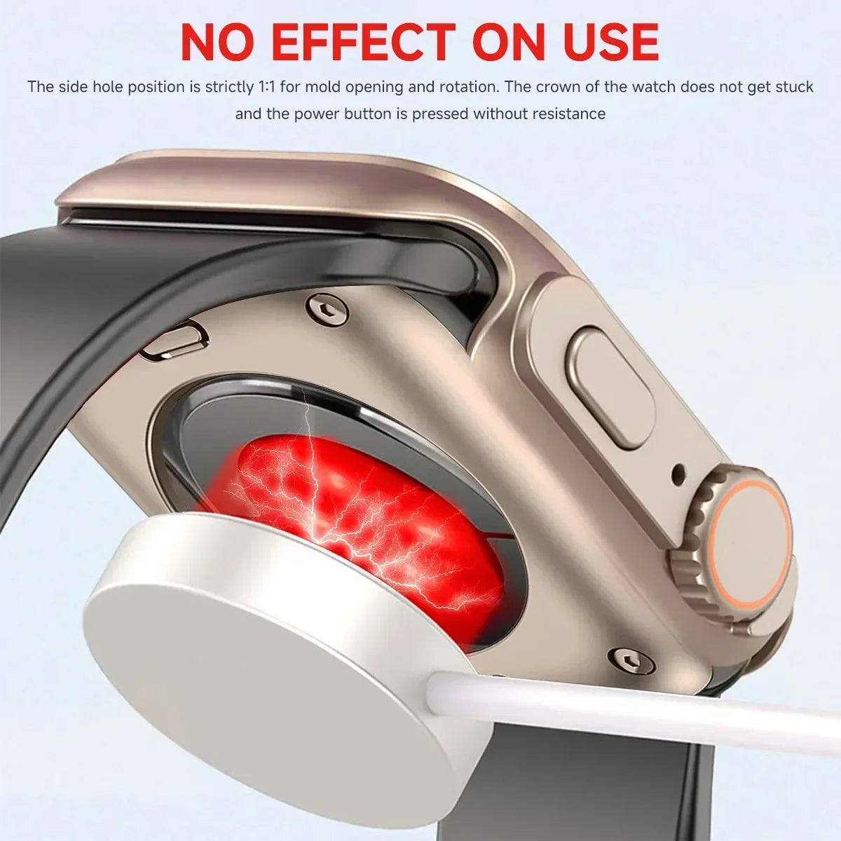 Screen Protector Cover for Apple Watch 44mm 45mm 46mm 42mm Hard PC Front Rear Bumper Case for Iwatch 10 9 8 7 6 Change To Ultra