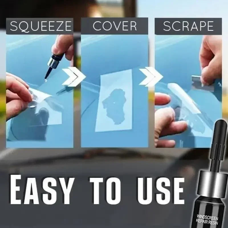 T698-Windshield Repair Kit  Glass Automotive Glass DIY Windscreen Tool  Fixing Chips Cracks Star-Shaped Crack Nano Fluid Filler