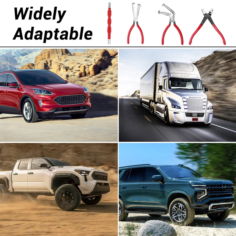 4Pcs Electrical Disconnect Pliers 60° Angle And Straight Pliers/Designed for Automotive Sensors And Connectors