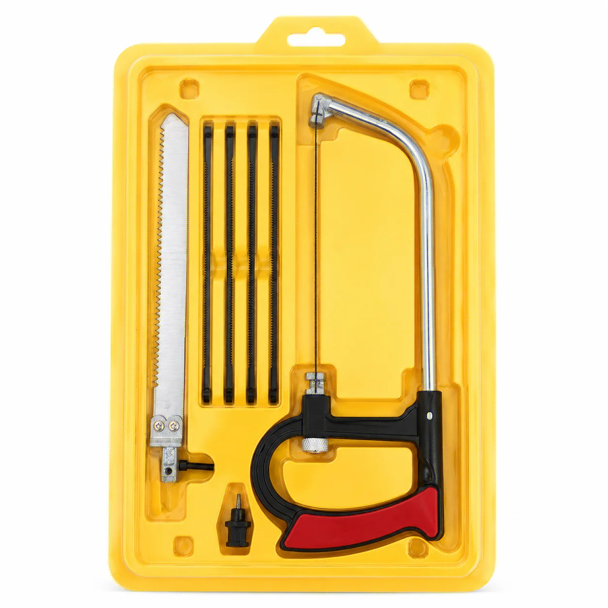 8in1 Multi-Purpose Hand Saw Kit with 6 Blades for Woodworking Metalworking Glass Cutting - DIY Steel Saw Tool for Model Hobby