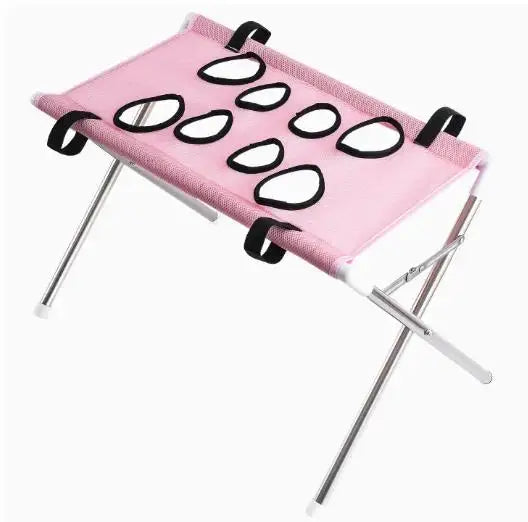 Foldable Pet Grooming Hammock Stand for Dogs and Cats