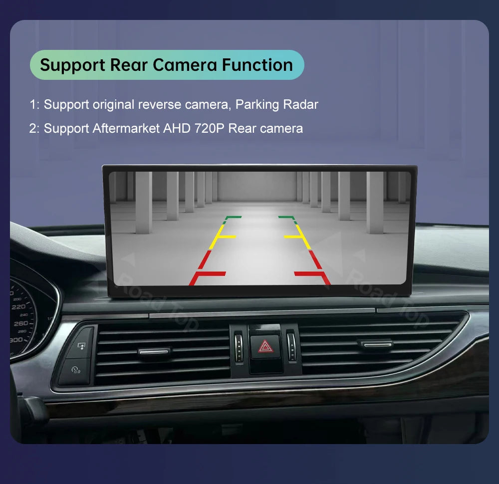 Road Top 12.3" Linux Screen For Audi A6 C6 A7 C7 2026-2026 with Wireless CarPlay Android Auto Airplay Car Radio Player