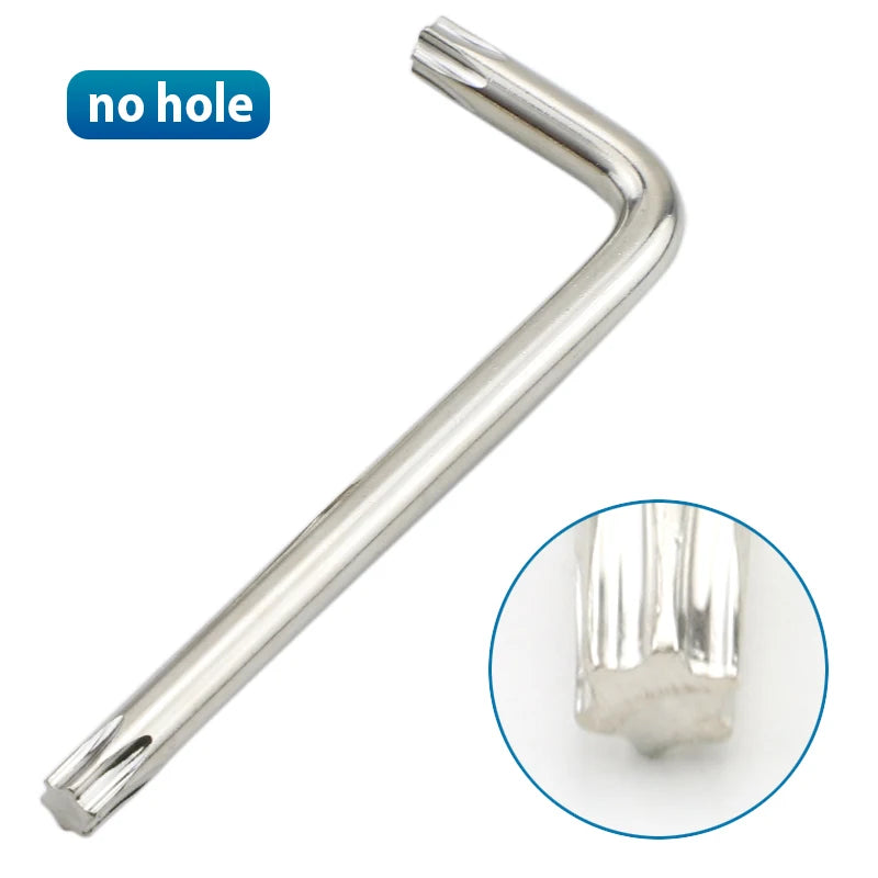 Hand Tool Torx Key Wrench L Type Star Wrench Nickel Plated T6 T7 T8 T10 T15 T20 T25 T30 Tamper Proof Security Torx Wrenches