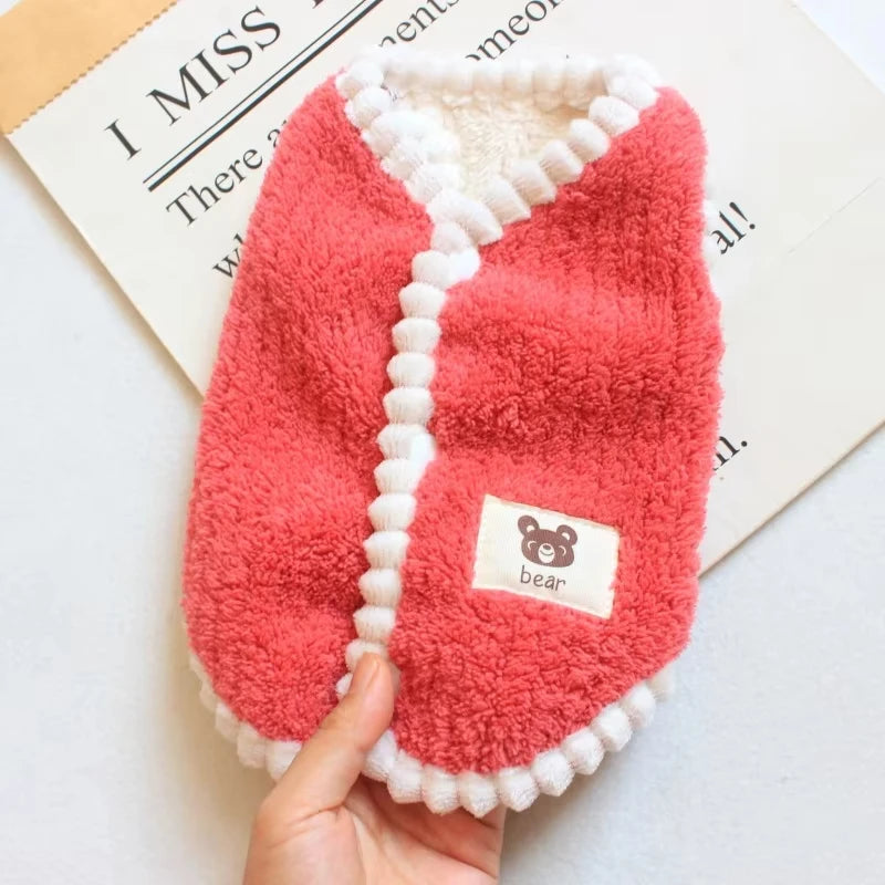 Soft Fleece Dog Coat - Cute Winter Jacket for Small Dogs and Cats - photo 7