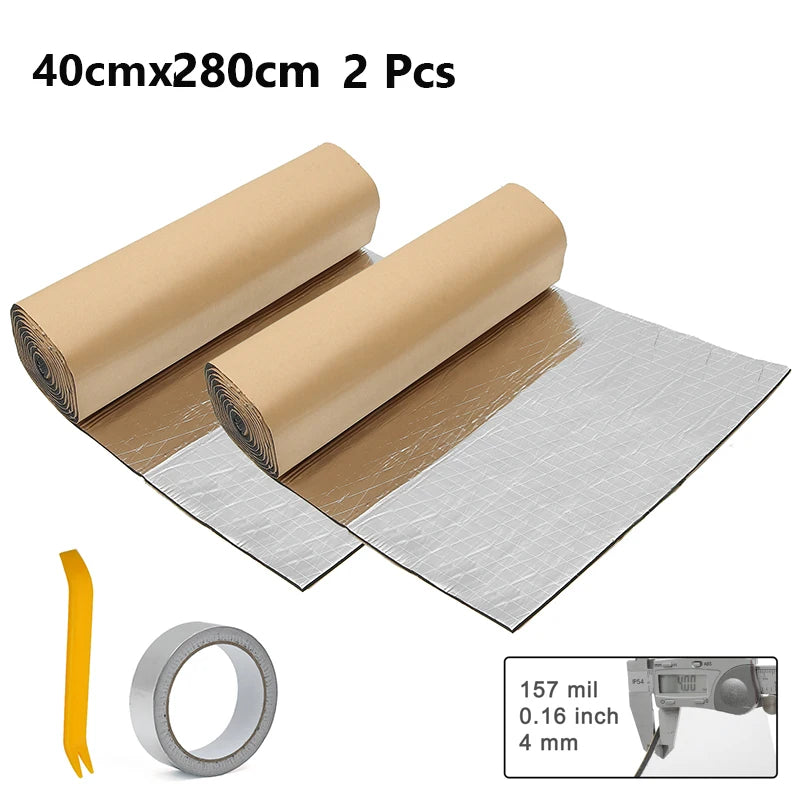 Car Sound Deadening Foam Roll, 4 mm - 40 x 420 cm, 18 sq ft - view 13