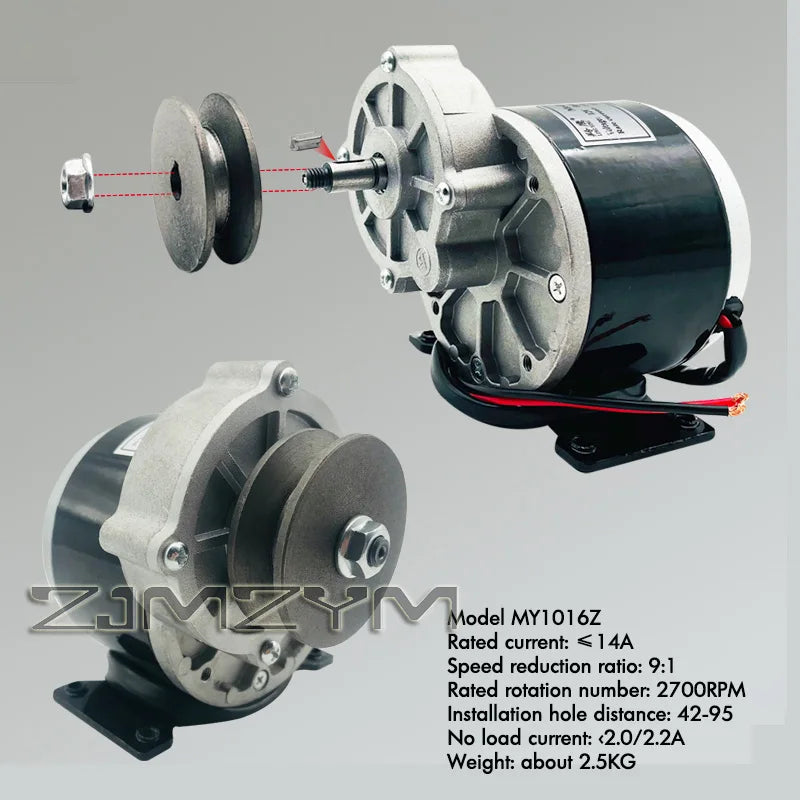 Electric Vehicle Motor 12V/24V 250W Brushed Mechanical Equipment Modification Controller With Speed Regulation And Fixed Speed