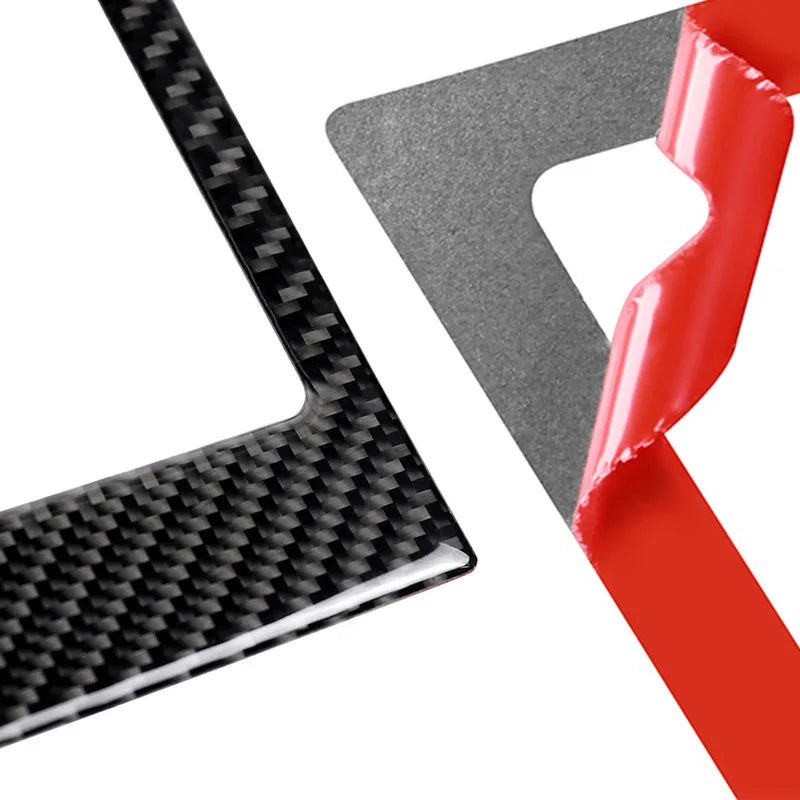 For Nissan 350Z 2003-2009 Carbon Fiber 2PCS Car Door B-Pillar Protection Strips Decoration Sticker Auto Exterior Accessories