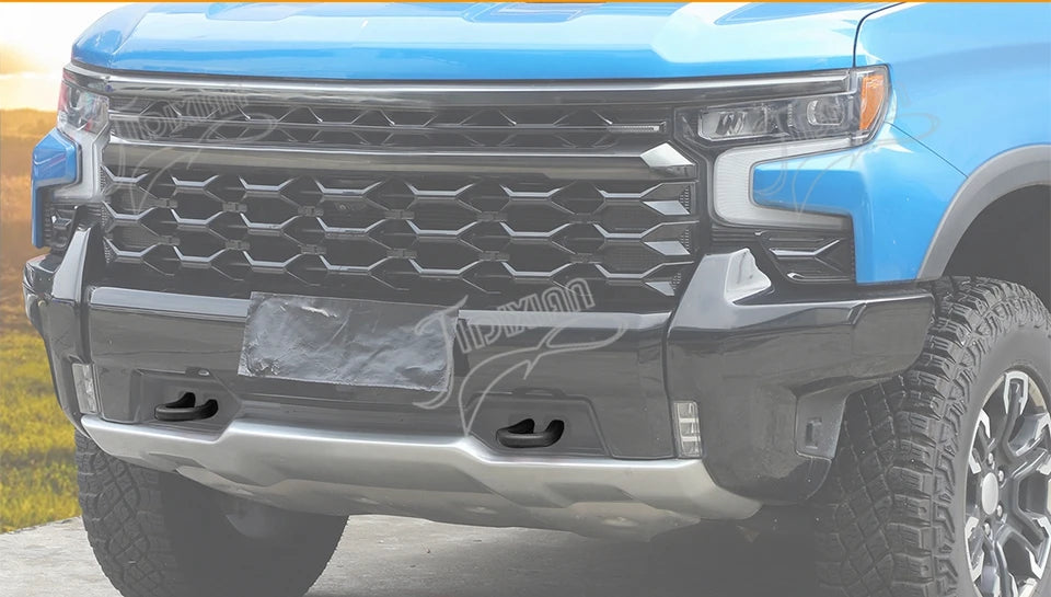 JIDIXIAN Fit for Chevrolet Silverado for GMC Sierra 2014-2026 Car Exterior Front Bumper Trailer Tow Hook Protective Cover