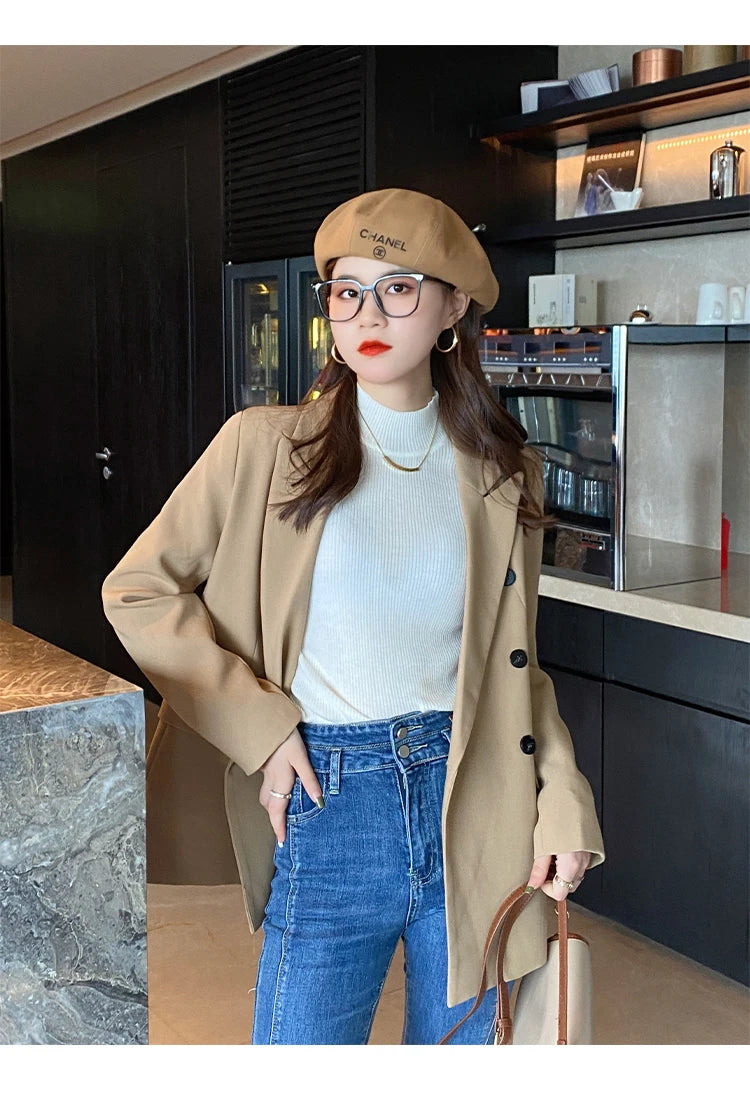Women's Mock Neck Knit Sweater, Slim Basic Pullover