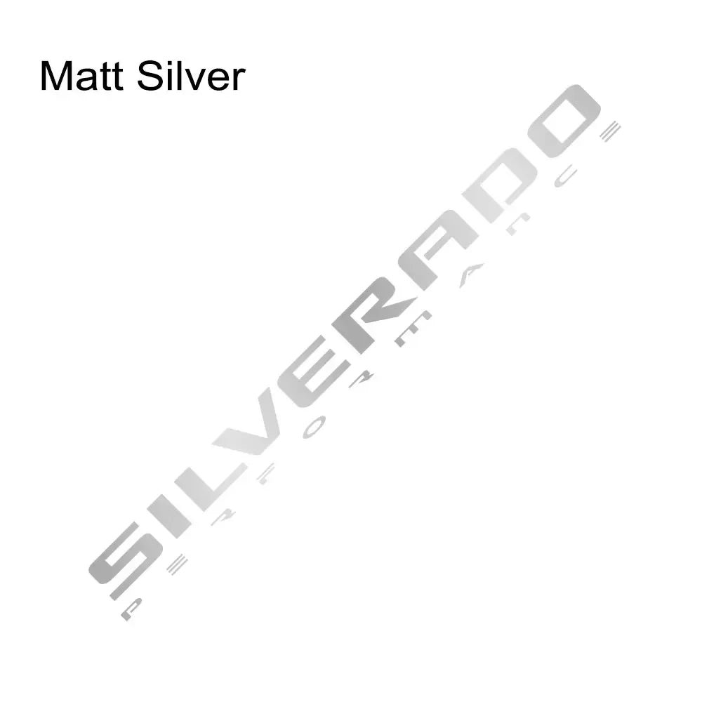 Front Windshield Vinyl Banner Decal — Chevrolet Silverado 1500/2500
