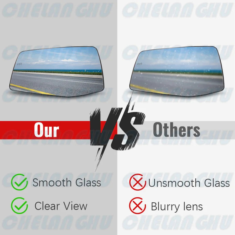 Left Heated Blind-Spot Mirror Glass (84309707) — Chevrolet Silverado 1500 (2019–2023)