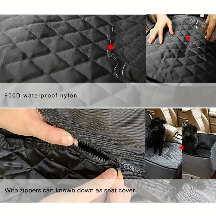 Quilted Dog Car Seat Cover - Waterproof, Anti-Slip – photo 3