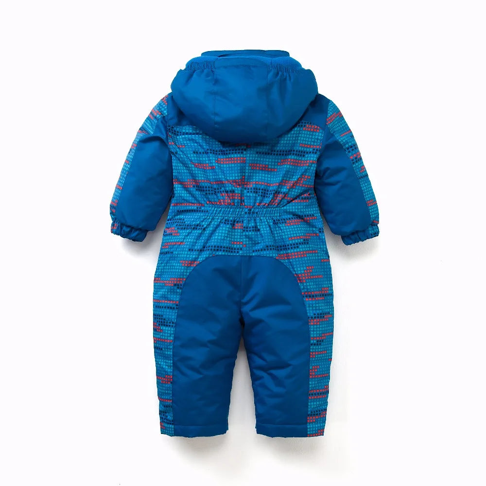 Baby Polka Dot Snowsuit Romper - Windproof Winter Jumpsuit, 0-3 Years - photo 3