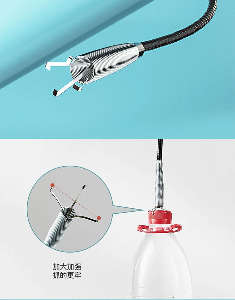 Pipe Unblocker Uncover Pipes Heavy Duty Four Jaw Opener Manual Clamping Drain Cleaner Telescopic Sewer Dredging Tool