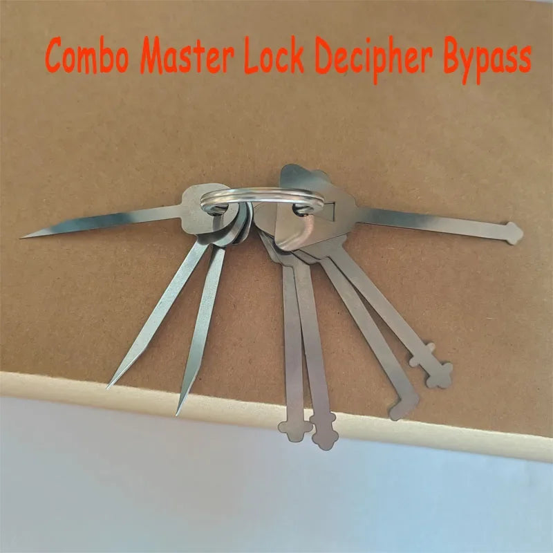 Master Keys Skeleton Lock Hook Warded Pick Open Doors Key Set Tools for Door Lock Opening Keychain Master Key To Open All Doors