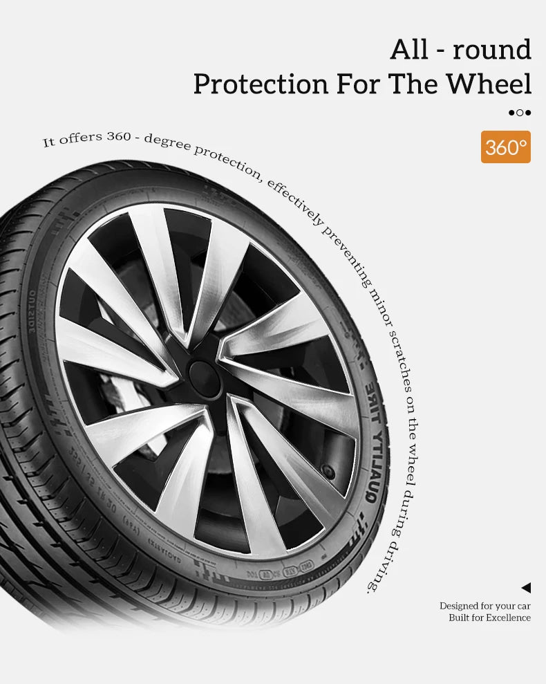 4PCS Wheel Cover for Tesla Model Y Juniper 2026-2026 19 Inch Car Replacement Wheel Cover Automobile Hub Cap Full Rim Car