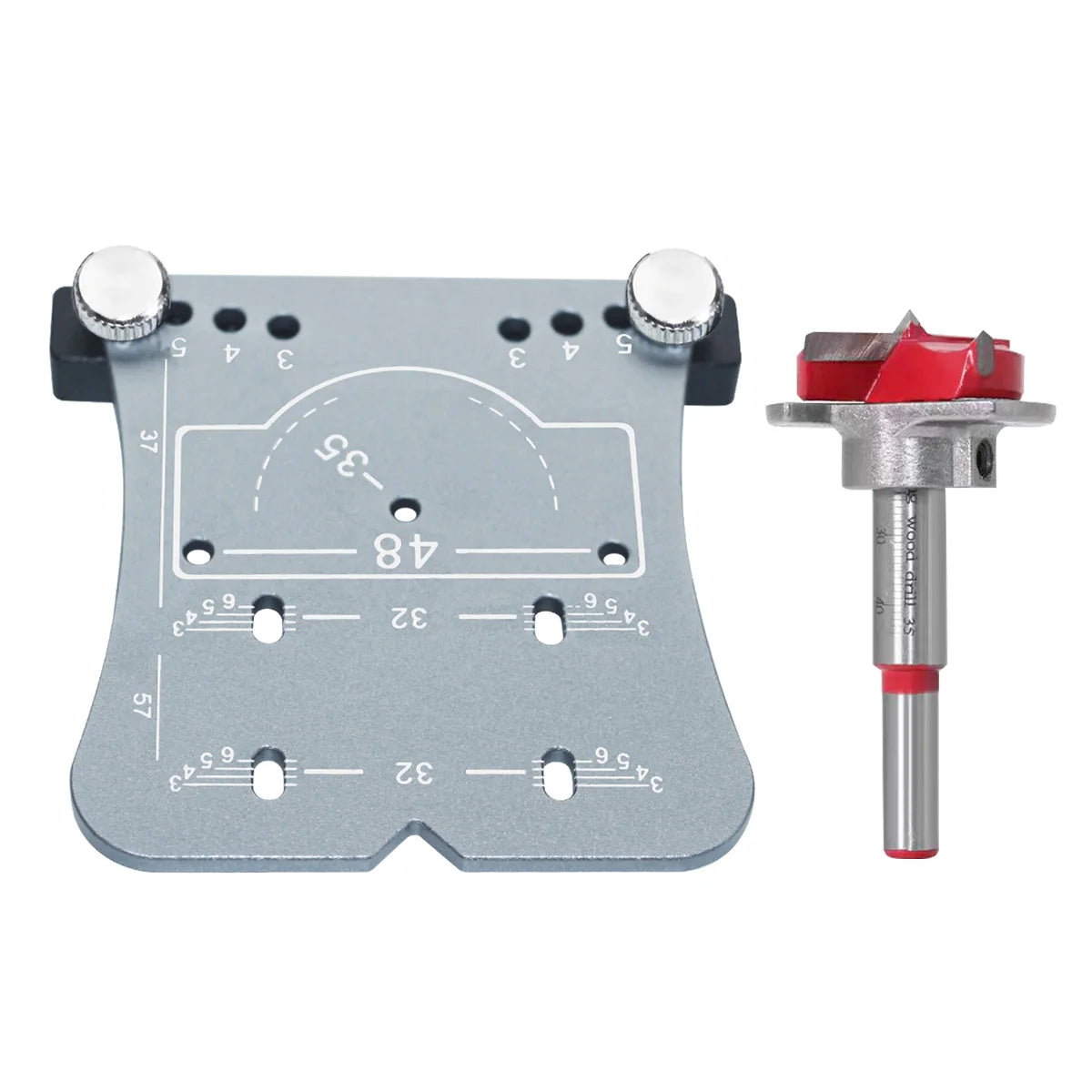 35mm Hinge Aluminum Alloy Hole Opener Hinge Hole Positioning Plate Door Woodworking Board Hinge Special  Positioning Template
