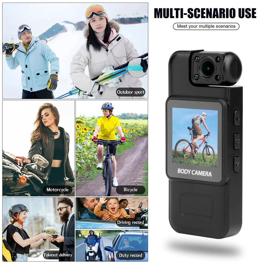 4K WiFi Body Camera — Night Vision Portable Sports Recorder
