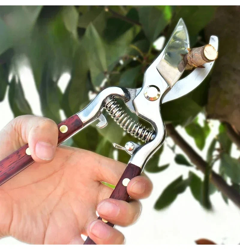 Professional Pruning Shears - All-Purpose Garden Scissors for Thick Branches, Fruit Trees & Floral Trimming