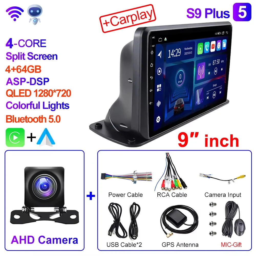 CAIXI 9"/10" Universal 2-DIN Android Car Stereo — CarPlay, GPS Navigation, Truck & Car Fit