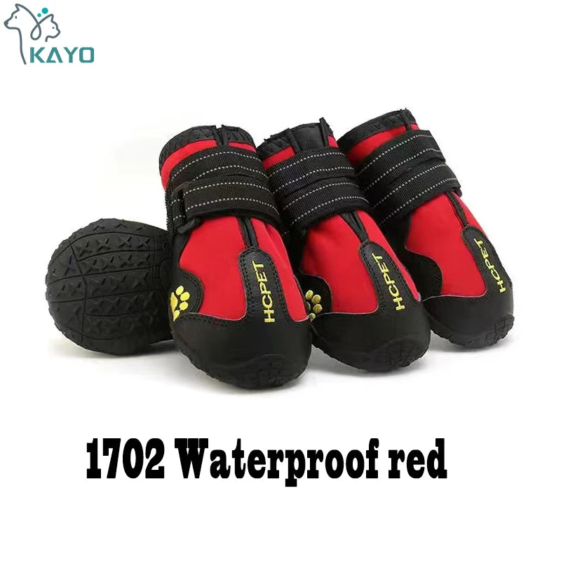 Reflective Anti-Slip Dog Boots 4-Pack - Rain and Snow Paw Protectors - photo 9