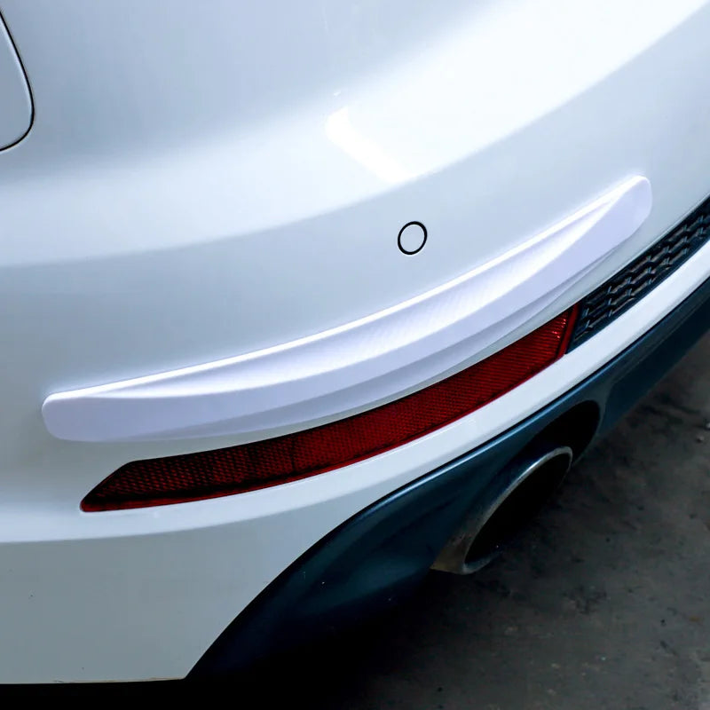 2Pcs Universal Anti-Collision Protector Rubber Car Door Products Auto Front And Rear Corner Bumper Cover Guard Lip Strip Sticker