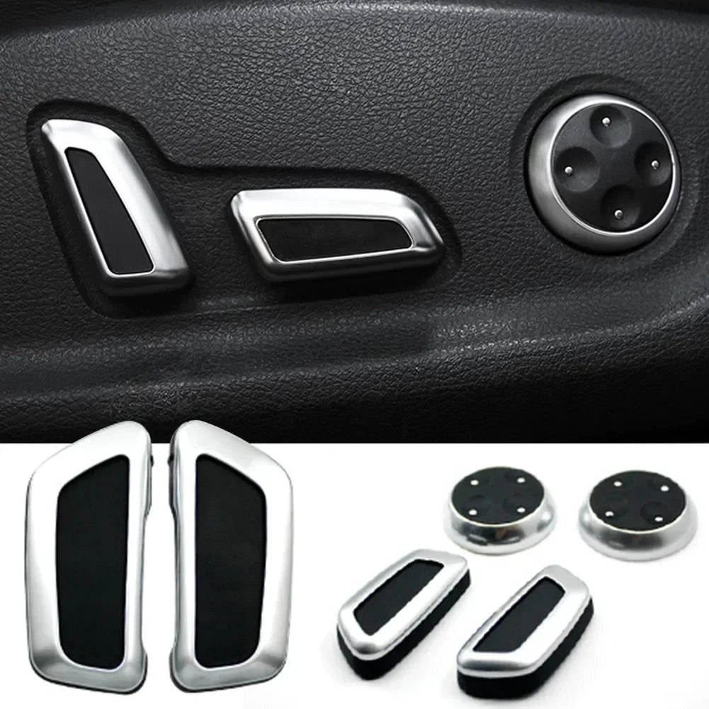 6Pcs Car Seat Adjustment Button Switch Cover Knob Trim for Audi A3 A4 A4L B8 A5 A6 A6L C6 C7 A7 Q3 Q5 Q5L Car Accessories