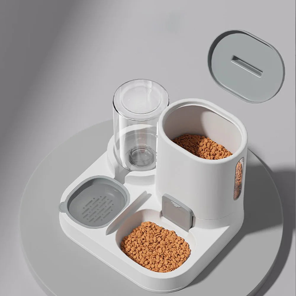 Dual Pet Bowl Set - Spill-Proof Food & Water Bowls