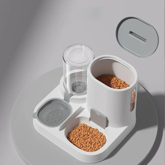 Dual Pet Bowl Set - Spill-Proof Food & Water Bowls