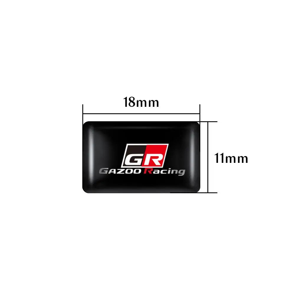 3D Epoxy Car Interior Decoration Badge Stickers for Toyota GR GRZOO RACING Prius Avensis Rav4 Land Cruiser Yaris TRD Camry Prado