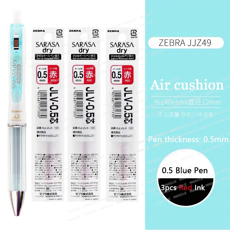 Zebra Japan SARASA Quick-Drying Neutral Pen JJZ49 0.4 Girfit Grip 0.5mm Signing Stylo Back to school aesthetic supplies statione