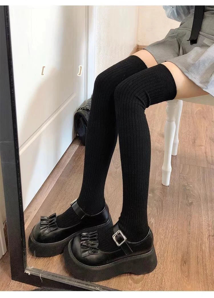 Women's Knit Knee High Socks, Soft Fuzzy