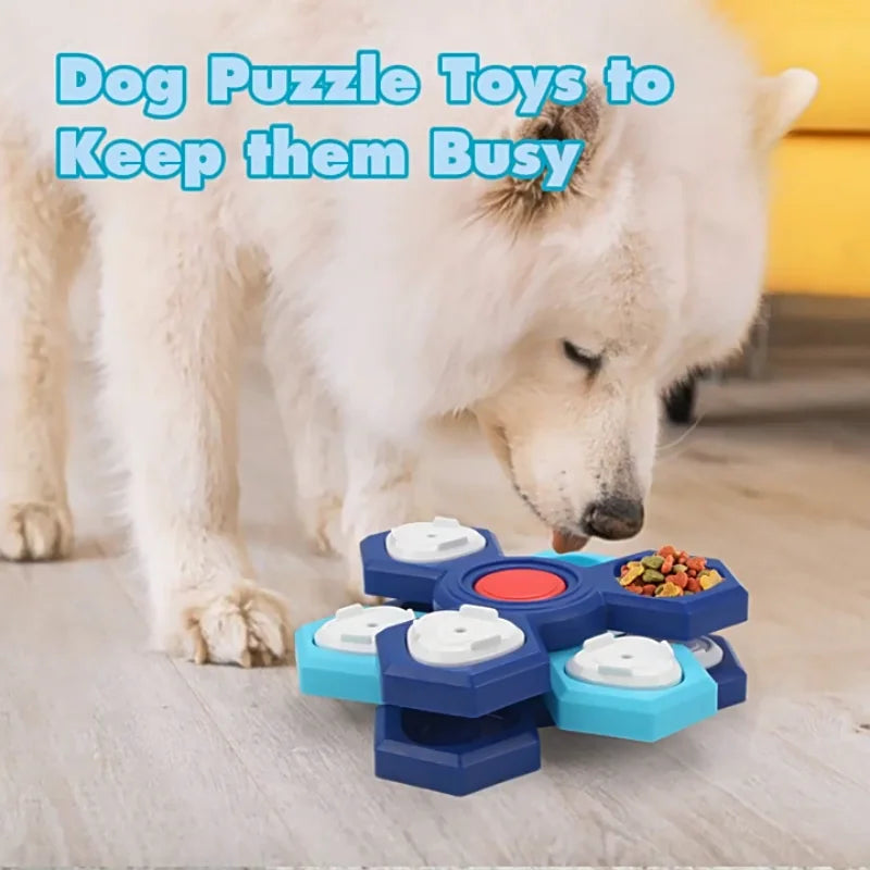 Rotating Treat Dispenser Dog Puzzle - Boredom Buster Toy – photo 2