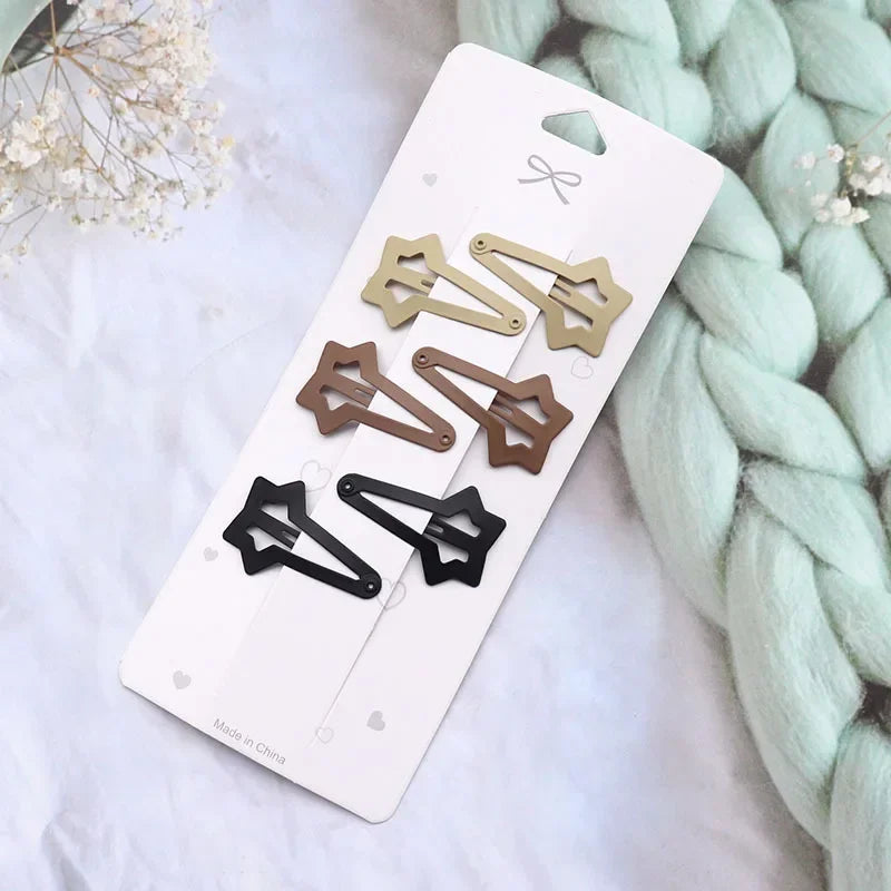 Hair Clip Accessories for Women Pinzas Para El Cabello Clips Pince Cheveux for Girls Pelo Korean Cute Brown Side Femme Pins