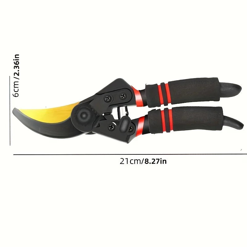 Heavy-Duty Pruning Shears with SK-5 Blade — Garden Tree Trimmer