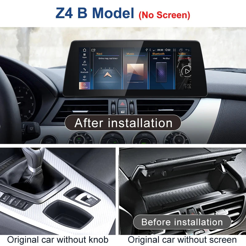 10.25" Car Stereo with Apple CarPlay & Android Auto, Compatible with BMW Z4 E85 E86 E89 (CIC/NBT)