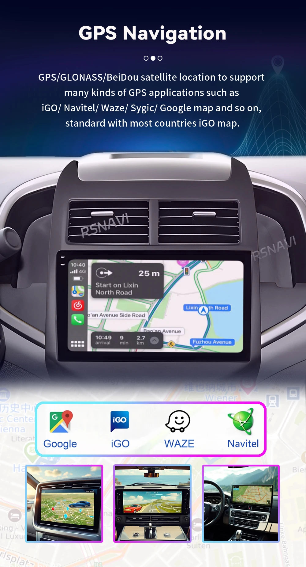Android 16 CarPlay Auto Car Radio Multimedia Player For Chevrolet Aveo 2 Sonic T300 2011-2015 Navigation GPS 2din Stereo Audio