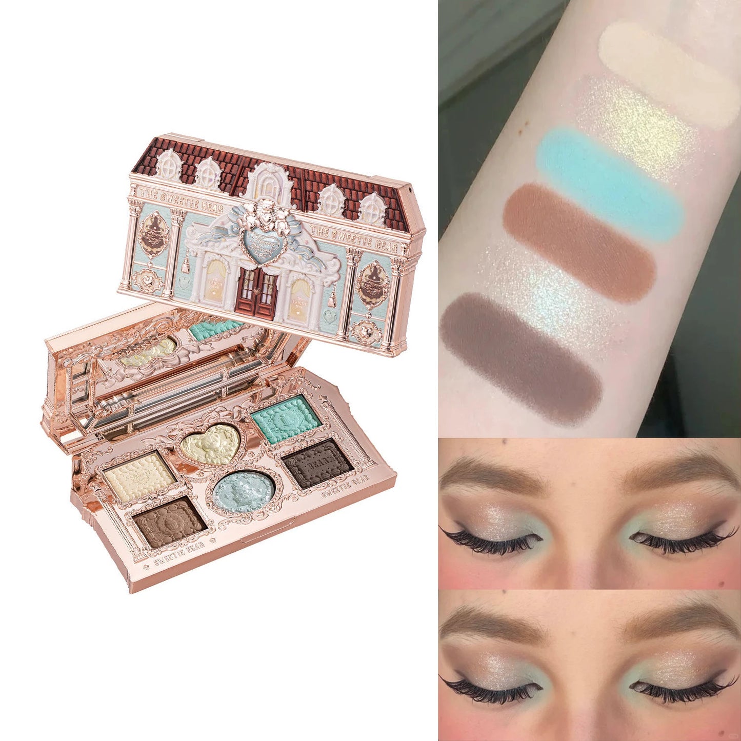 Flower Knows 2026 Bunny Garden Makeup Palette – Cute Rabbit Eyeshadow, Blush & Highlight All-in-One