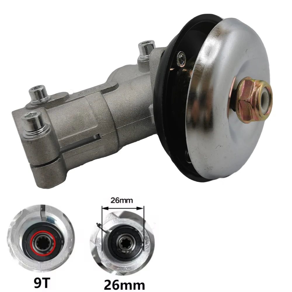 26/28mm 7/9T Strimmer Gear Head Gearbox Brush Cutter Grass Trimmer Lawn Mower Part Lawn Trimmer Accessory Brush Cutter Gear Head