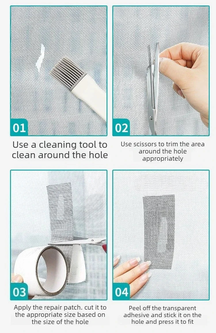 Self-Adhesive Screen Repair Tape, 5 cm x 2 m