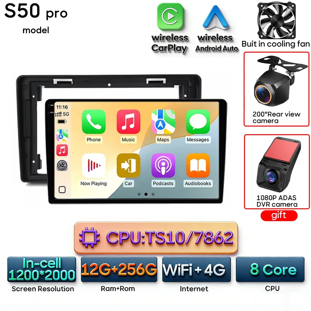 Car Stereo with Apple CarPlay & Android Auto, Compatible with Peugeot Partner & Citroen Berlingo 2 B9