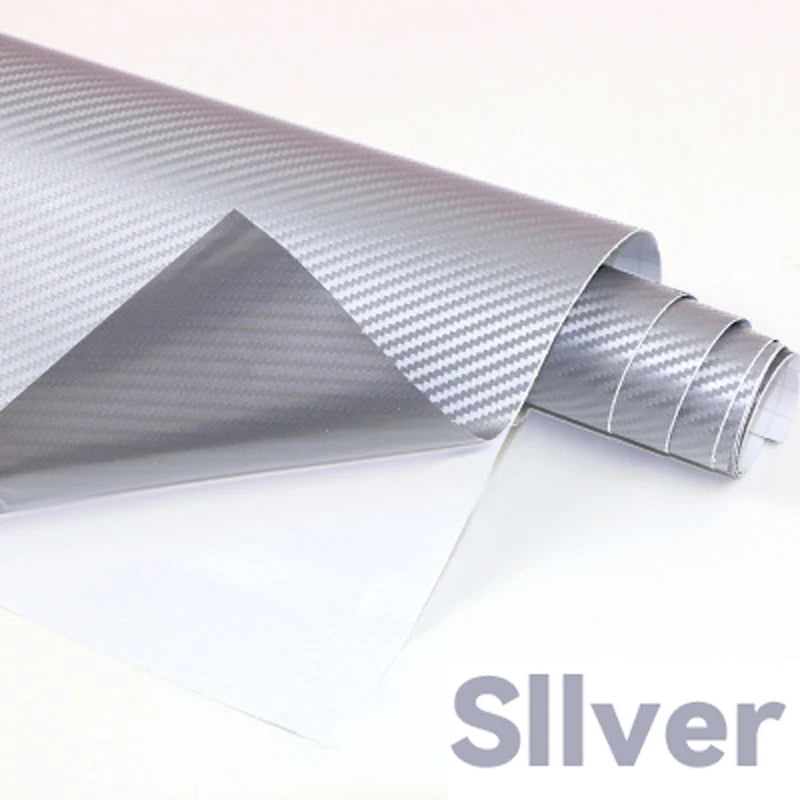 150cm Wide 3D Carbon Fiber Vinyl Film 3M Car Stickers Waterproof DIY Auto Vehicle Motorcycle Car Styling Wrap Roll Accessories