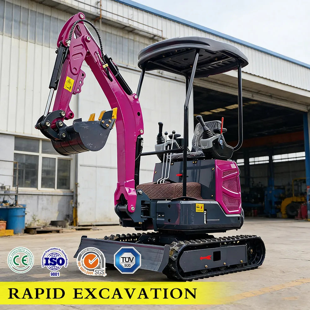 Mini Excavator 1.8 Ton 360° Rotation Kubota Engine Hydraulic Crawler Digger 0.8-2T CE EPA Euro 5 Small Excavator Free Shipping