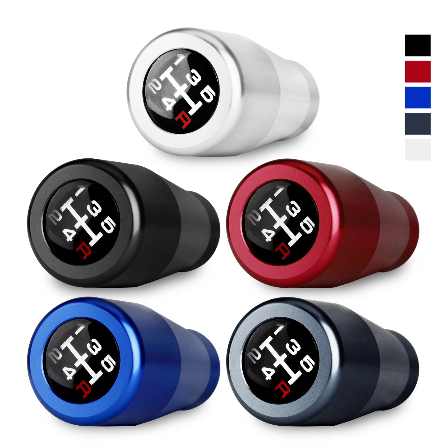 5 Speed Aluminium Gear Shift Knob Universal M8 M10 M12 Racing Shift Lever For Manual Transmission Gear level Knob Shift