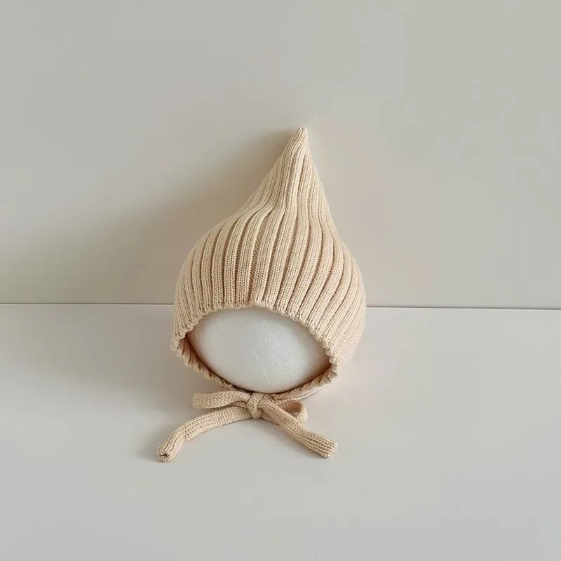Baby Elf Hat with Ear Flaps - Knit Pom Pom Beanie 0-24 Months - photo 10